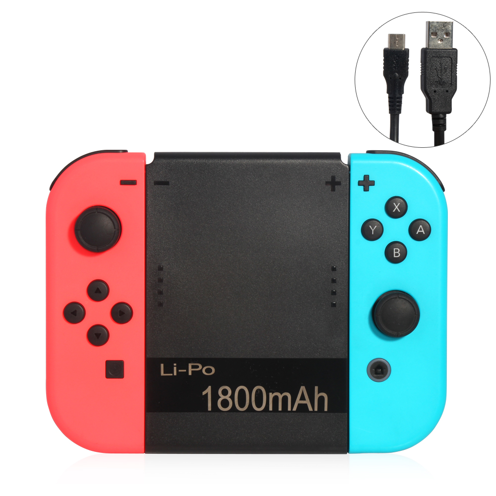 1800MAH Rechargeble Joy con charging grip charging station for nintendo switch