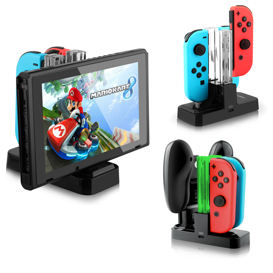 USB Multifunction Nintend Switch Controller Charging Dock Stand Charger for Nintendo Switch