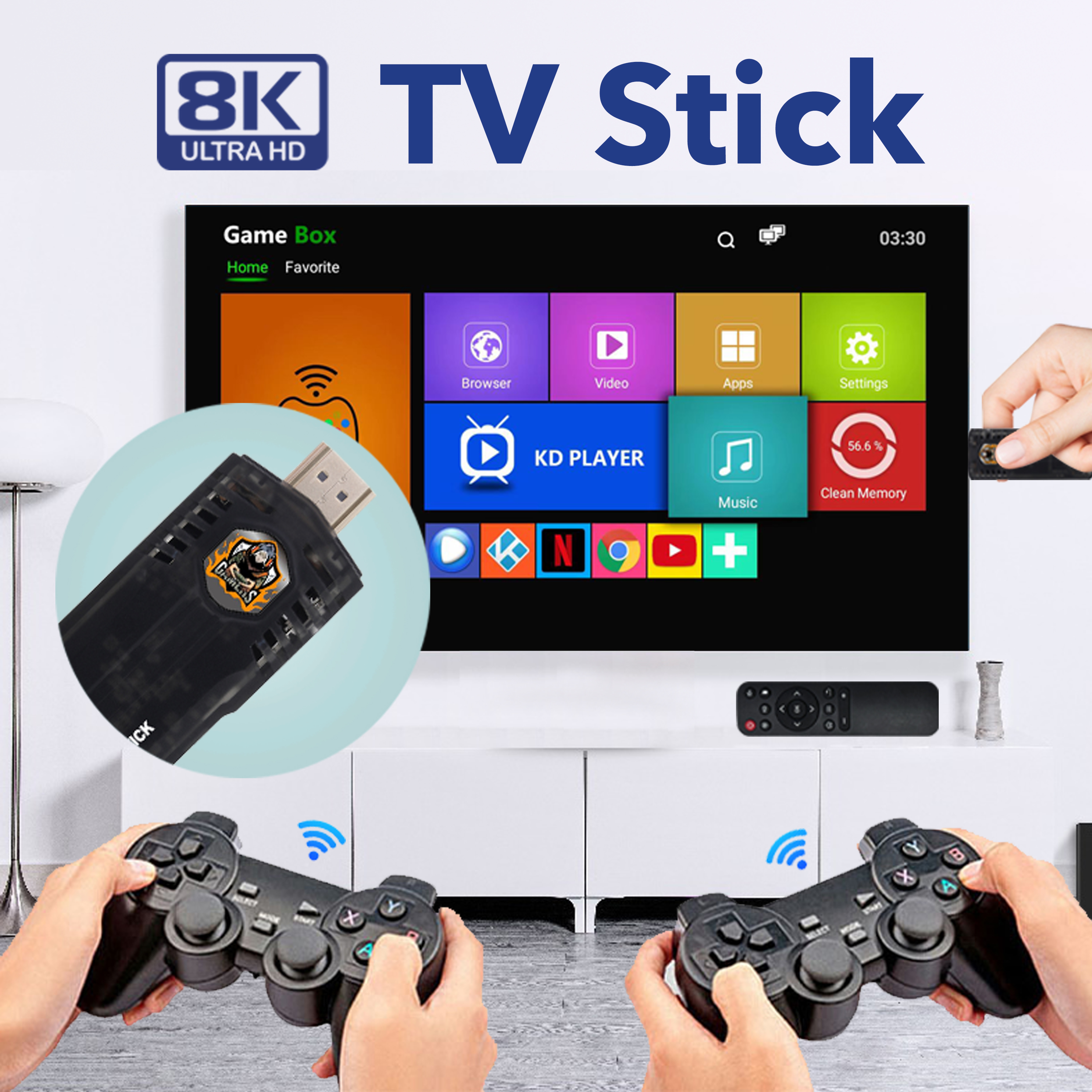 2.4G Dual System Game Console