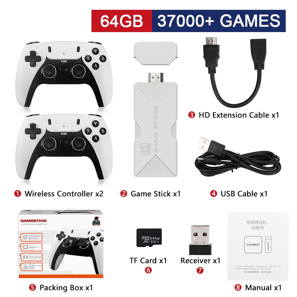 P5 PRO 64G/128G Video Game Console Set (40000 Games)